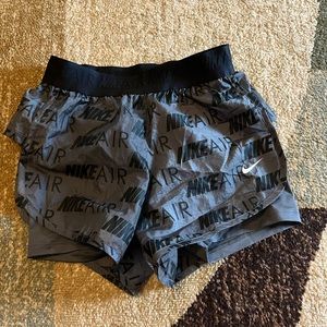 Super cute black and gray nike running shorts!
